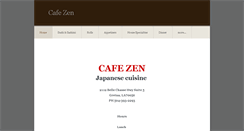 Desktop Screenshot of cafezenmenu.com