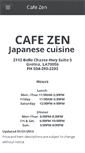 Mobile Screenshot of cafezenmenu.com